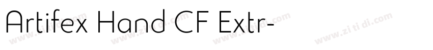 Artifex Hand CF Extr字体转换